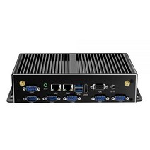 팬리스 미니 PC 인텔 코어 i3 4005U i5 4200U i7 4500U 6x RS232 DB9 2x 기가비트 이더넷 4G LTE WiFi HDMI VGA 6xUSB Windo, No RAM No SSD NoWIFI, Intel Core i7-5500U