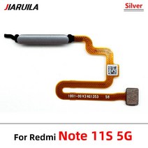 고화질 북 스캐너 양면 스캔 고급 스캔기 홈버튼 지문 메뉴 리턴 키 센서 스캐너 플렉스 샤오미 포코 X3, 12 Note 11S 5G Silver