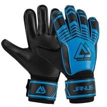 골 키퍼 장갑 프로페셔널 사이즈 손가락 보호대 축구 라텍스, 9, 03 blue-black_03 9