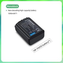 NP-FW50 NP FW50 카메라 배터리 및 LCD USB 듀얼 충전기 소니 알파 a6500 NEX-3 a7R 용 1090mAh 2 개, 01 1A