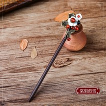 옥 백단 머리핀 고대 스타일 간단한 머리핀 중국 스타일 복고풍 술 단계-93534