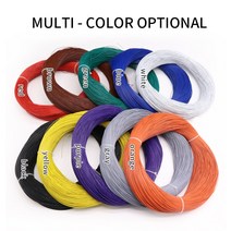 전선관 전선탈피기 전선 PVC 절연 주석 도금 구리 전자 와이어 환경 LED 라인 DIY 코드 UL1571 32 30 28 26 24 22 20 18 16 AWG 5 10 50M, [06] 파란, [06] 22AWG, [02] 10 Meters