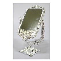 탁상거울 사각 양면 스탠드 거울 유럽 엔틱 인테리어, 단품