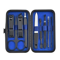 BBSJ Stainless Steel Nail Clippers Set Scissores Tweezer Ear Pick Multi Function Daily Hand Foot Car, As shown_E