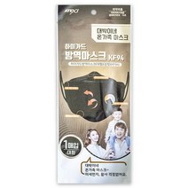 아텍스 숲의숨 하이가드 황사마스크 대형KF94 블랙, 5개, 1매입