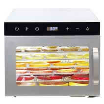 동결건조기 식품 과일 야채 고추 음식 가정용 농산물 생선음식 탈수기 기계 10 스테인리스 쟁반 조정 가능, 01 6 Trays_03 UK_01 110V
