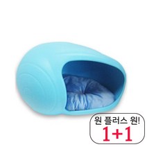 잉글리쉬불독 반려견동굴하우스 푹신 반려동물집 작은개 요크셔테리어 달팽이 블루