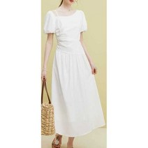 로맨틱 순수 캐주얼 원피스 편안한, 5.하얀색 XL