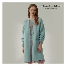 [국내정식매장] 써스데이아일랜드 티셔츠 [Thursday Island] 여성 라그란 하찌 볼륨 롱가디건(T212MCD132W)