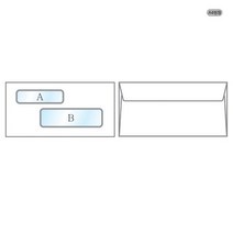 창문봉투 A4 쌍창 100매 105x220mm, 단품