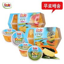 돌 후룻볼(4개입)x2팩(복숭아1팩＋트로피칼1팩)/무배