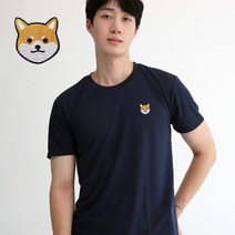 멋지군 코오롱 쿨론 기능성 반팔 빅사이즈 시바 자수 쿨티셔츠 티셔츠