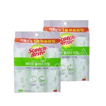 3M 스카치브라이트 테이프 클리너 대형 리필 3P, 2개