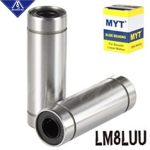 고정밀 MYT 베어링 LM8LUU LML8UU 8x15x45mm 8mm 긴 선형 볼 부시 부싱 얼티메이커 2 3D 프린터 Cnc 부품, [09] 9Pcs