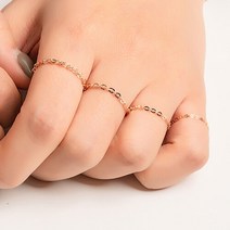 엘렌쥬얼리 [엘렌쥬얼리]14k Hammaring 체인 반지