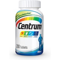 Centrum 남성용 종합비타민 종합비타민/비타민 D3 B가 함유된 종합미네랄 보충제 비타민 및 항산화제 글루텐 프리 Non-GMO 성분 - 200 Co