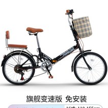 여자 초경량 휴대용 20인치 변속 작은 신형 접이식 자전거 다혼스피드D9 제트스트림 mtb, 16인치, P