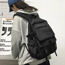 홍대언니 버클 투포켓 캐주얼 덮개 백팩 가방 GD2BP