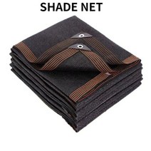 270도어닝두꺼운 12 핀 90% 음영도 자외선 방지 HDPE 블랙 차양 메쉬 야외 전망대 자동차 차고 천막 그물 4, 2x4m, 01 black_03 2x4m