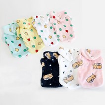 (강아지)수면 밍크털 잠옷 짱구도형 잠자는 시바 후드티 수면 잠옷 주인과 커플잠옷, (강)잠시바-화이트