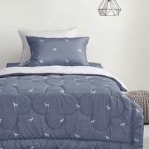 알레르망 명품 이불 집먼지 알러지케어 침구세트 제니아 차렵이불 네이비