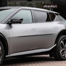 기아 EV6 문콕 스크래치 방지용 순정느낌 부착형 도어가드 4p 1대분, 블랙, 96+60cm