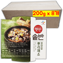 햇반 솥반 솥밥 뿌리채소 영양밥 200g 8개 잡곡밥 잡곡 햇반 햇밥 찰밥, 햇반 솥반 뿌리채소영양밥 200G x 8개