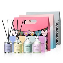 데일리콤마 시그니쳐 미니 디퓨저 100ml x 4ea+선물백, 러블리백, 블랙체리+스프링플라워+데일리파이브+데일리런드리