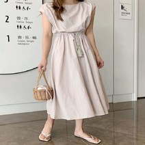 여름 여성 롱 치마 스커트 원피스 바캉스 휴양지 끈 나시 라인 레이스 린넨 색 맥시 저녁 빈티지 특대 짧은 소매 비치 가운 베스 티도 코튼