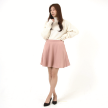 투엘 스웨이드 플레어 미니 스커트