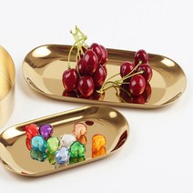 제이와이홀딩스 보석 악세사리 귀걸이 거치대 골드 트레이_소형, 1개