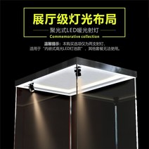 레고케이스 아크릴 주문제작 피규어 수납 진열장 장난감 보관함 쇼케이스 빌딩 블록 레고 디스플레이 캐비닛 42096 42083 42115 Porsche 911 Bugatti, 스포트라이트 2개(U자형 천장 조명에만 해당)