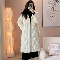 누빔 코트 퀼팅 겨울 안감 여성 모직 빅사이즈 재킷 퀼트 핸드메이드 후드 루즈핏 오버핏