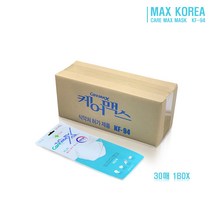 [케어맥스/제조사 직판] [배송비 무료] 긴급 대비 / KF94 입체형 황사 방역 마스크 대형 30매 1박스 [연말 선물용/개인용/단체용]