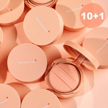 더마쉐어 광채 커버 프로폴리스 롱웨어 에센스 세럼 물광 수분 수딩 톤업 촉촉한 승무원 쿠션 팩트 15g, 23호 본품 10개+앰플(사은품)