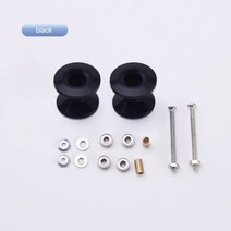 강아지낮은유모차 95423 라이트 더블 알루미늄 롤러 타미야 미니 4WD 모델 예비 2 Lot, 3.Black