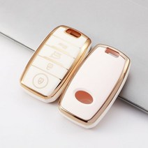 4 버튼 소프트 TPU 자동차 키 케이스 커버 기아 스포티지 세라토 옵티마 K2 K3 K4 K5 리오 피칸토 소울 소렌토 세도나 쉘 포브, 4 button white cover