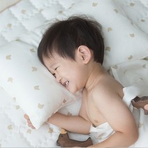 불로홈 유아 아기 꼰사인견 패드 쿨매트 신생아 사계절 고밀도 광목 토퍼 면 S(70x100cm), [젤리베어]