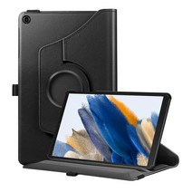 (강화유리2장+후면필름+클리너) 갤럭시탭A8 10.5 북커버 케이스 SM-X200 T200N X205 X205N 2021 Lite 삼성, 회전 케이스, 곤색