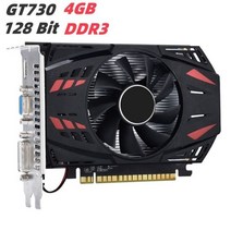 RX 580 게임용 그래픽 비디오 카드 컴퓨터 데스크탑용 듀얼 팬 1257 1340MHz 8 핀 GDDR5 라디에이터 튜브 8GB, GT730 4GB DDR3_2, 1.GT730  4GB