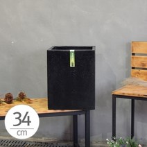 Z잇템n35K블랙스페셜 시멘트 테라스톤 초대형 사각화분 34x42cm, 본상품
