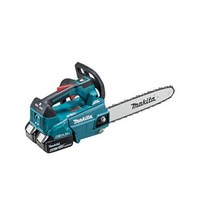 Makita 충전식 전기 톱 가이드 바 250mm 블루 18V + 6AH 2 충전기 MUC256DGF가있는 배터리, 1개