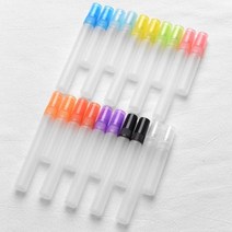 네일오일펜공병 100 개몫 다채로운 지상 유리 향수 스프레이 병 여행 별도 Ottling 청정기 작은 Svample 샘플 바이알, 10ml+orange