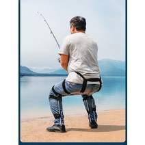 입는 의자 투명 낚시 지하철 서서 일하는 근로자 대기, 단일사이즈, XL (신장 180-190cm에 적합)