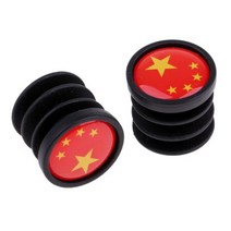 7/8 국기 자전거 핸들바 플라스틱 바 엔드 플러그 캡 사이클 부품 2 개, 중국