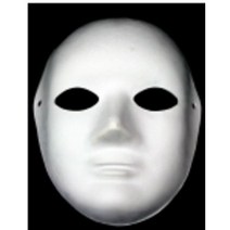 학습교재용] 종이탈만들기10개입 1봉, 종이탈 가면(어린이)