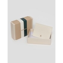 *선물패키지*[빈폴ACC] (BE21A4T020) 블리 낱장카드지갑 Ivory