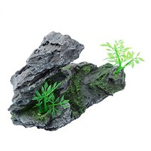 Saim Aquarium Stone Ornament Tree Rock Fish Tank Decoration null, 1