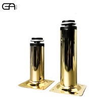 GAON STORE 철제 가구다리 골드 블랙 화이트 다리발 DIY, 블랙 원기둥