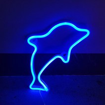 우영우무드등 LED 고래무드등 바다 고래조명 led 돌 네온 라이트 사인 네온 usb 전원 벽 매달려 led 네온 게임 룸 침실 파티 벽 장식, 푸른 고래, USB 또는 aa 배터리